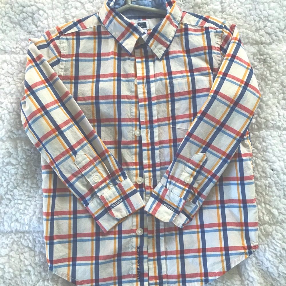 2T button long sleeve button down shirt from Janie and Jack.
